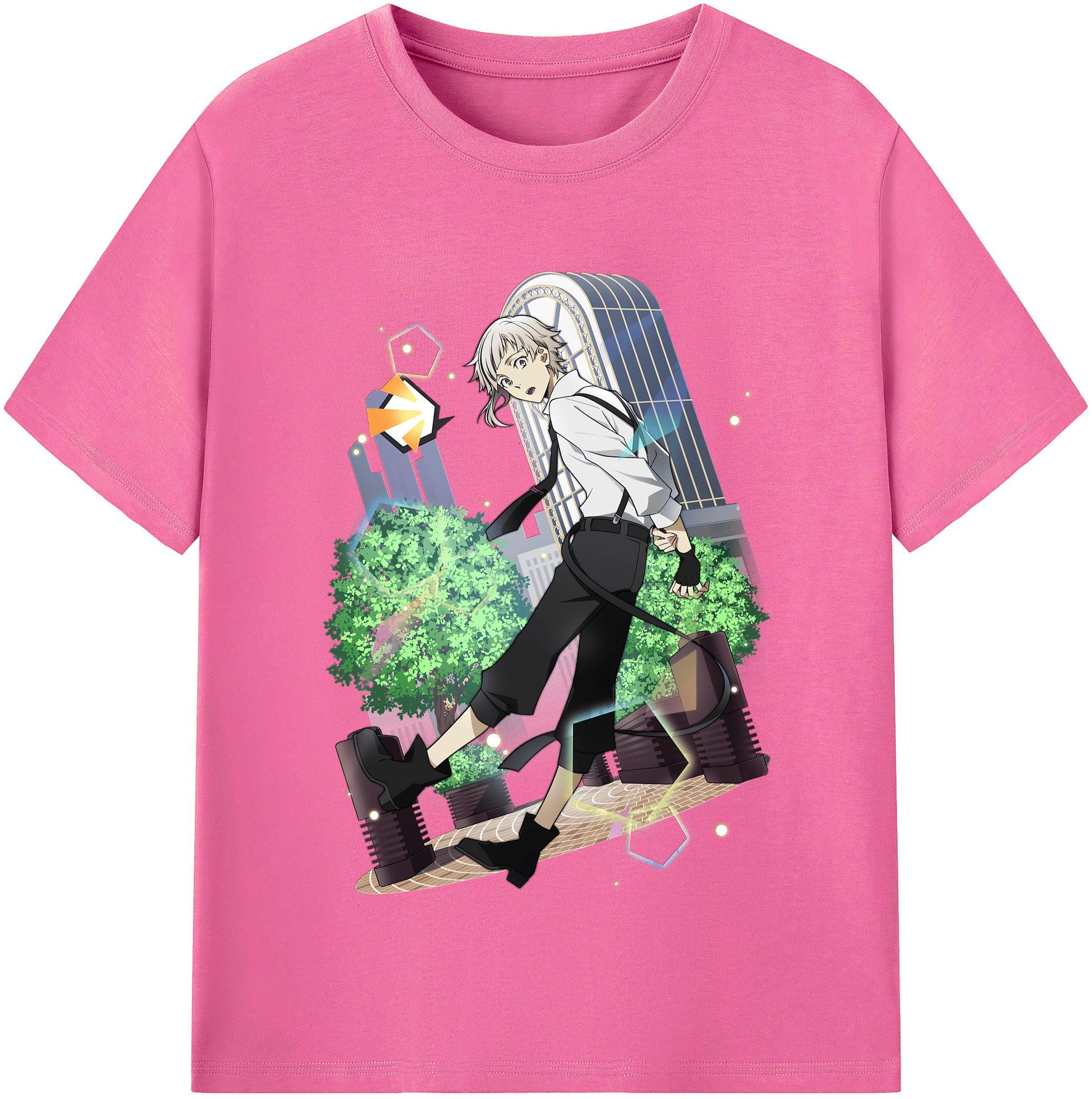 （画像用） 文豪ストレイドッグス Bungo Stray Dogs レディースカジュアルプリントTシャツ（綿100％）